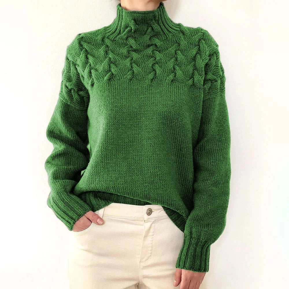 Jehanne™ - Pull Col Roulé Élégant