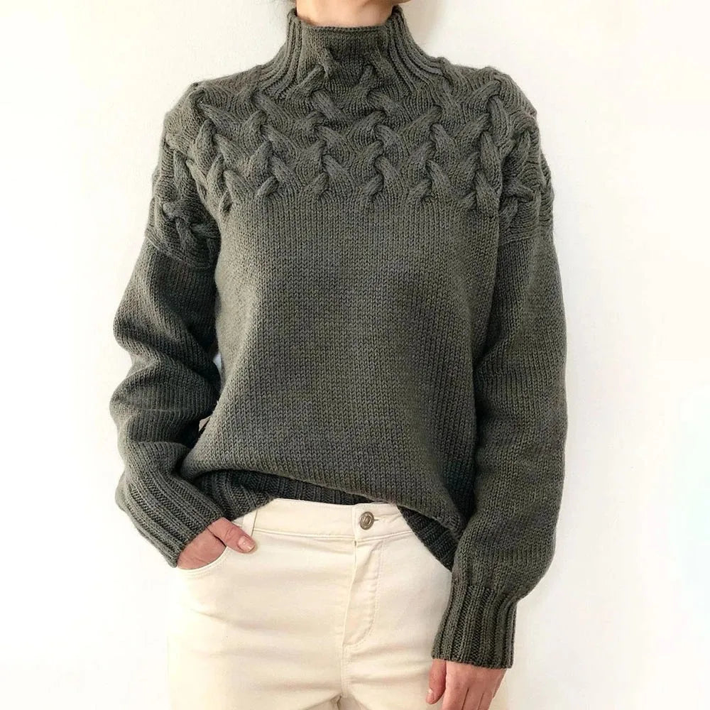 Jehanne™ - Pull Col Roulé Élégant