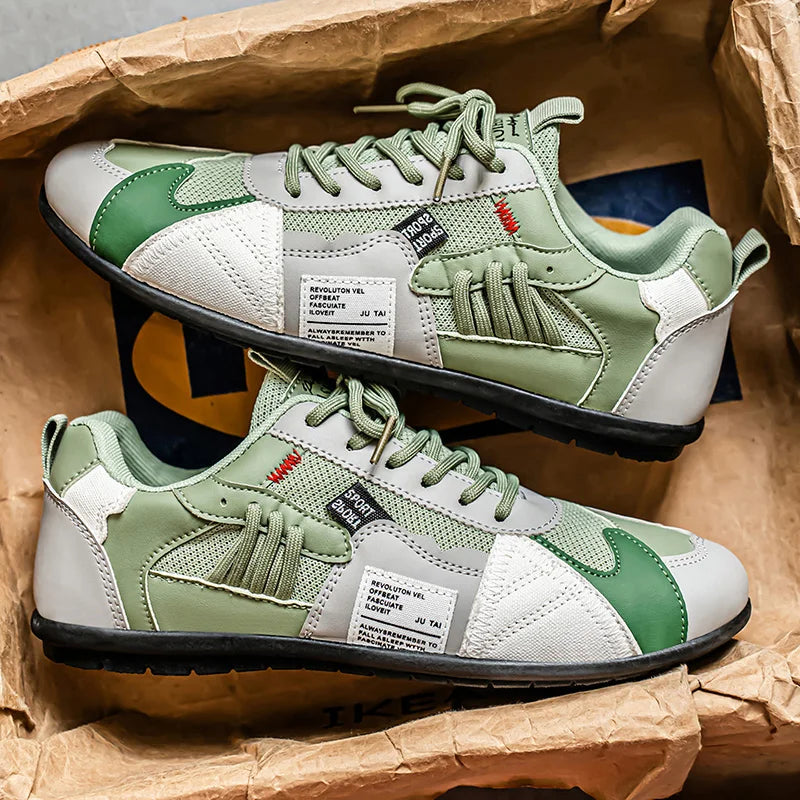 Jasper - Baskets homme rétro à lacets avec détails contrastés