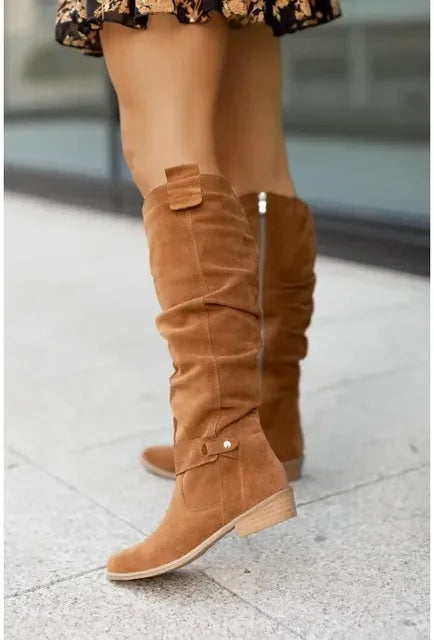 Elke™ - Bottes Cowboy Chic pour un Hiver Confortable