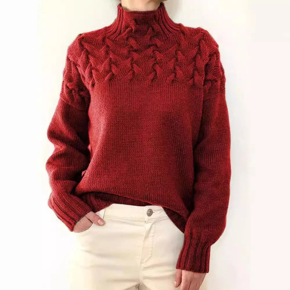 Jehanne™ - Pull Col Roulé Élégant