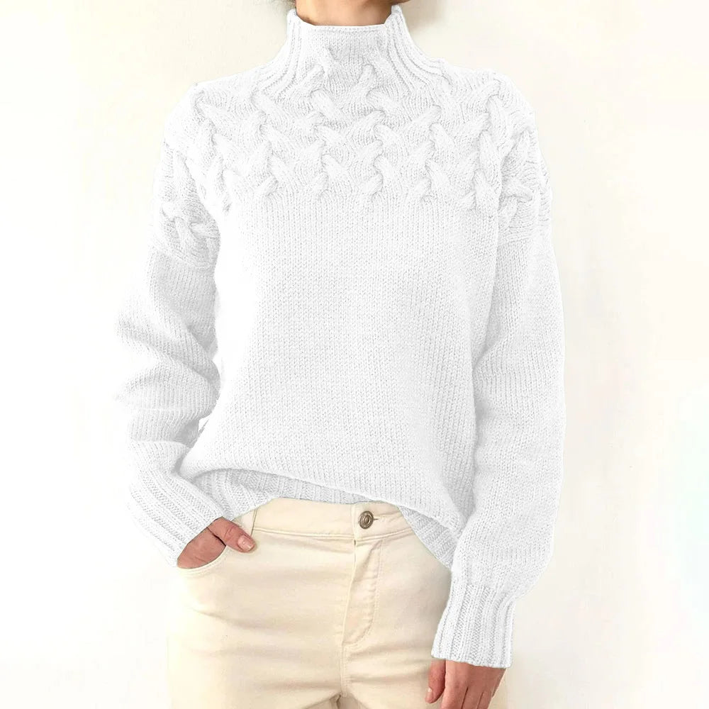 Jehanne™ - Pull Col Roulé Élégant