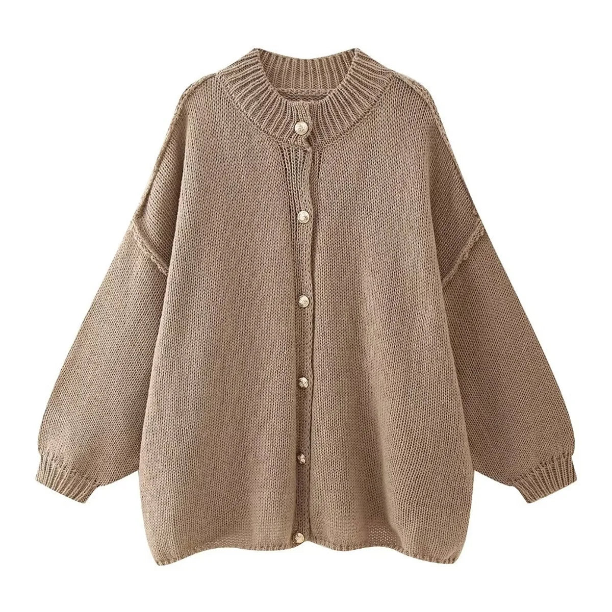 Lili™ - Pull Ample à Boutons Métalliques