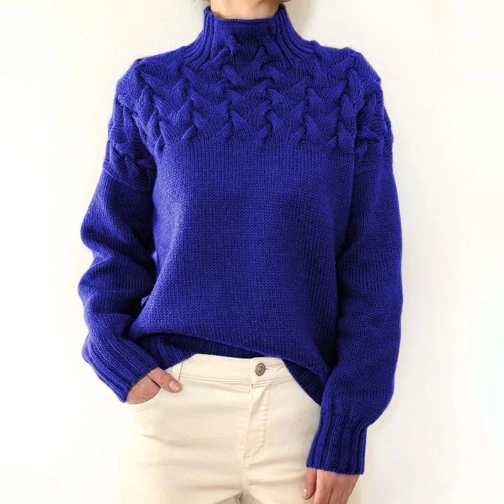 Jehanne™ - Pull Col Roulé Élégant