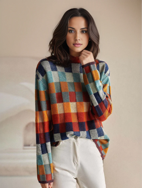 Hodierna™ - Pull Hiver Femme Géométrique