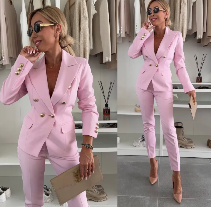 Amory™ - Ensemble Chic et Élégant – Blazer et Pantalon
