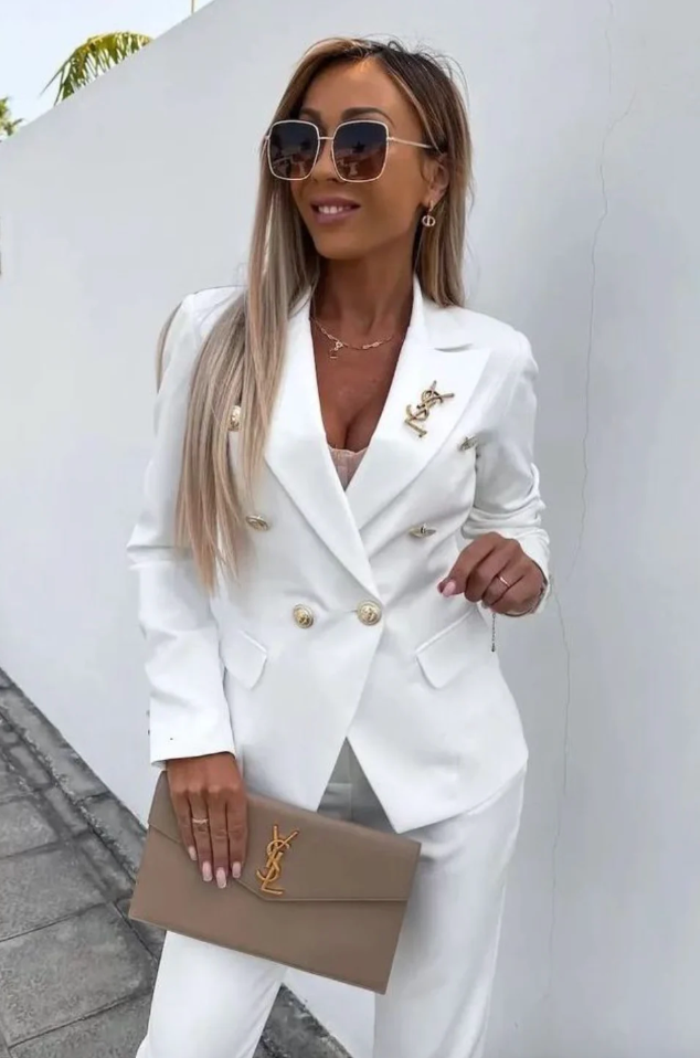 Amory™ - Ensemble Chic et Élégant – Blazer et Pantalon