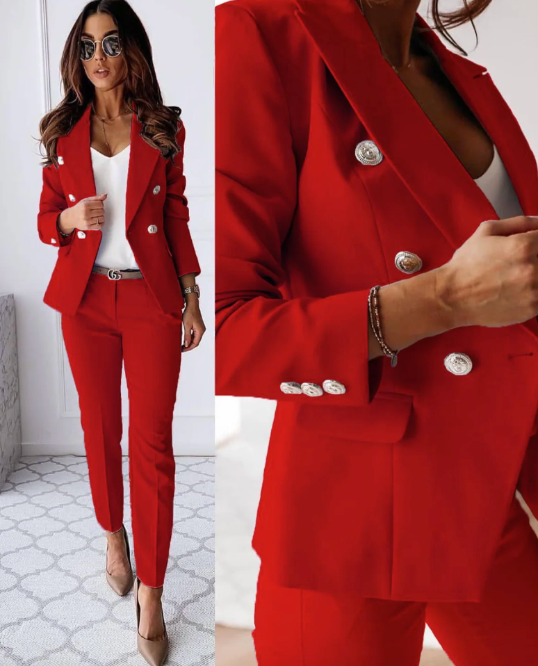 Amory™ - Ensemble Chic et Élégant – Blazer et Pantalon