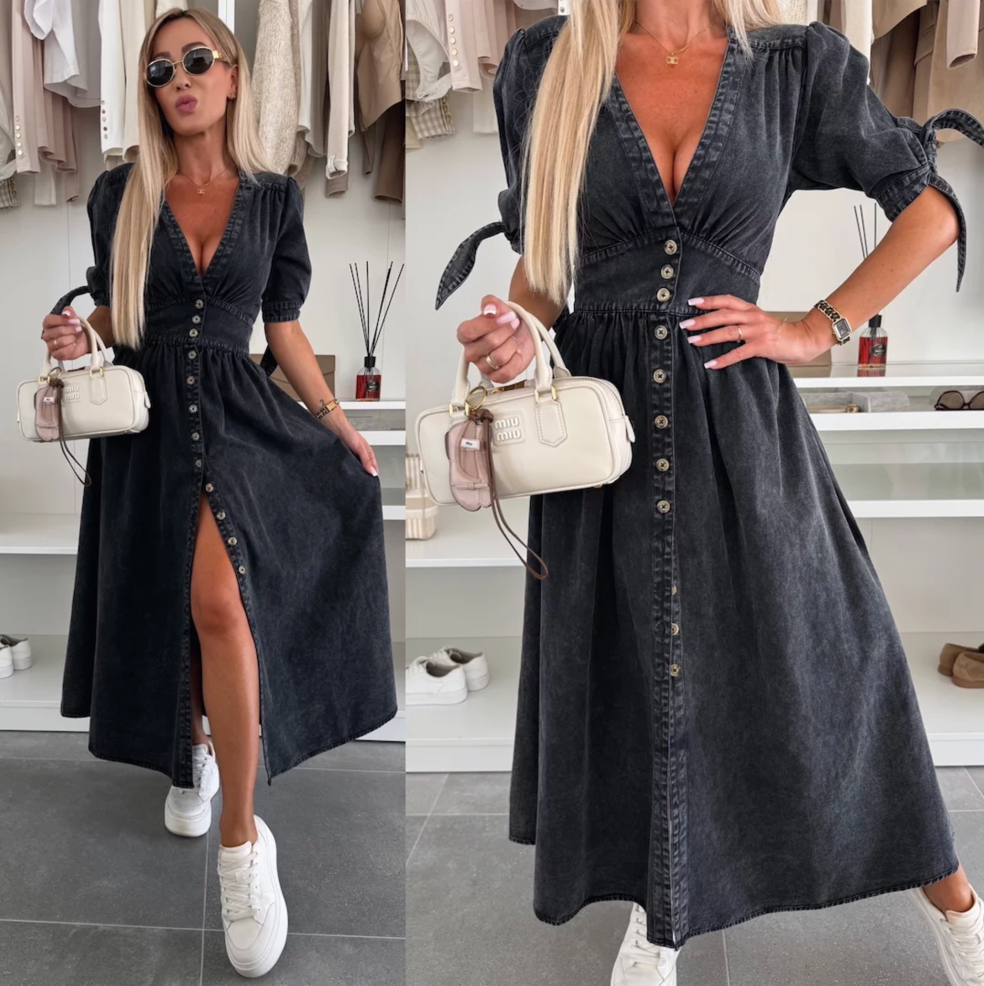 Vera™ - Robe en jean rayonnante