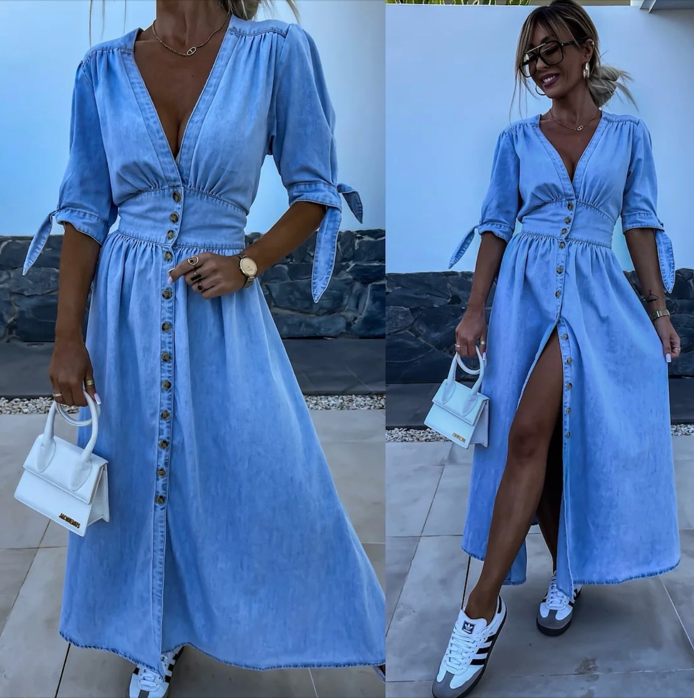 Vera™ - Robe en jean rayonnante
