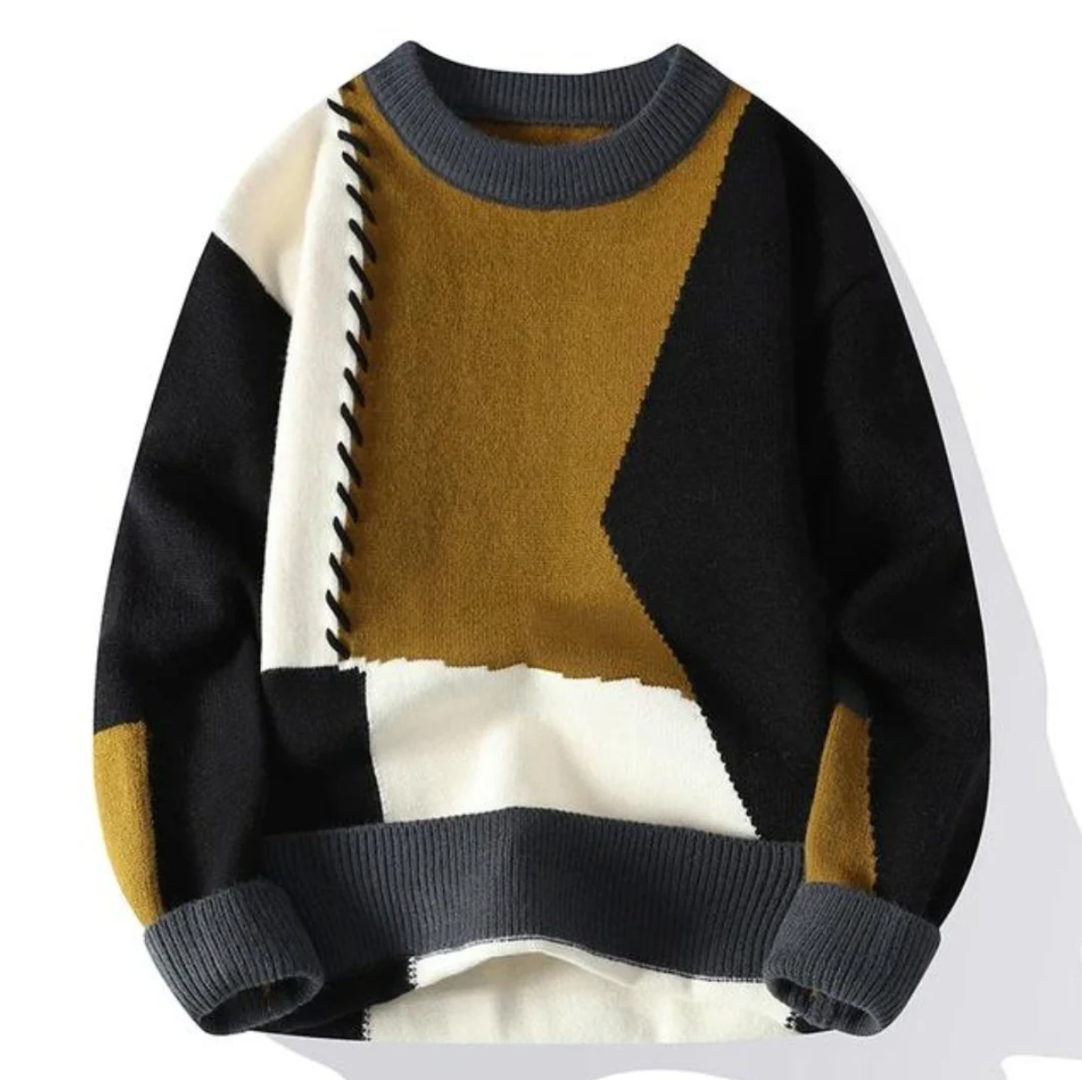 Jacqui™ - Pull Patchwork Moderne et Confortable