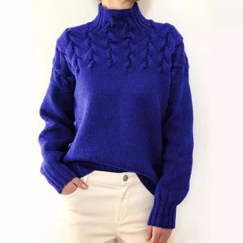 Jehanne™ - Pull Col Roulé Élégant