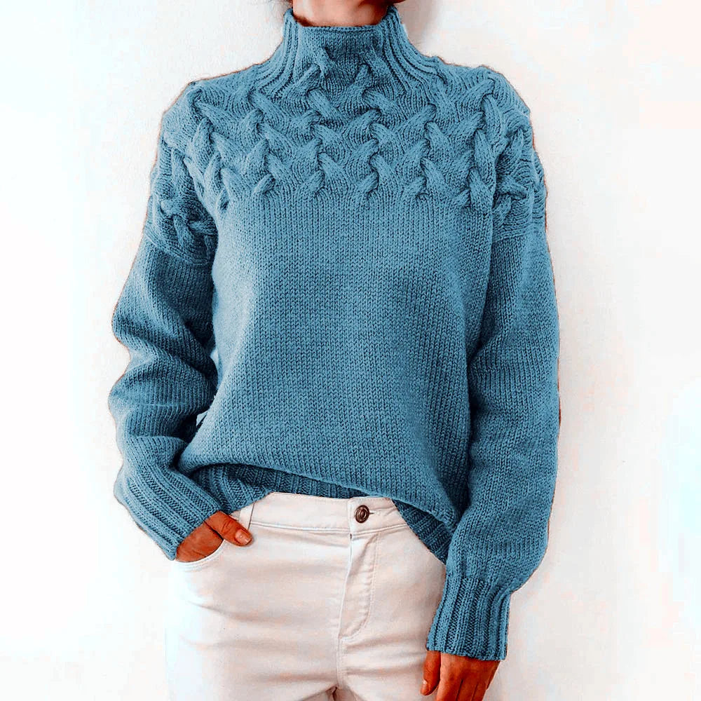 Jehanne™ - Pull Col Roulé Élégant