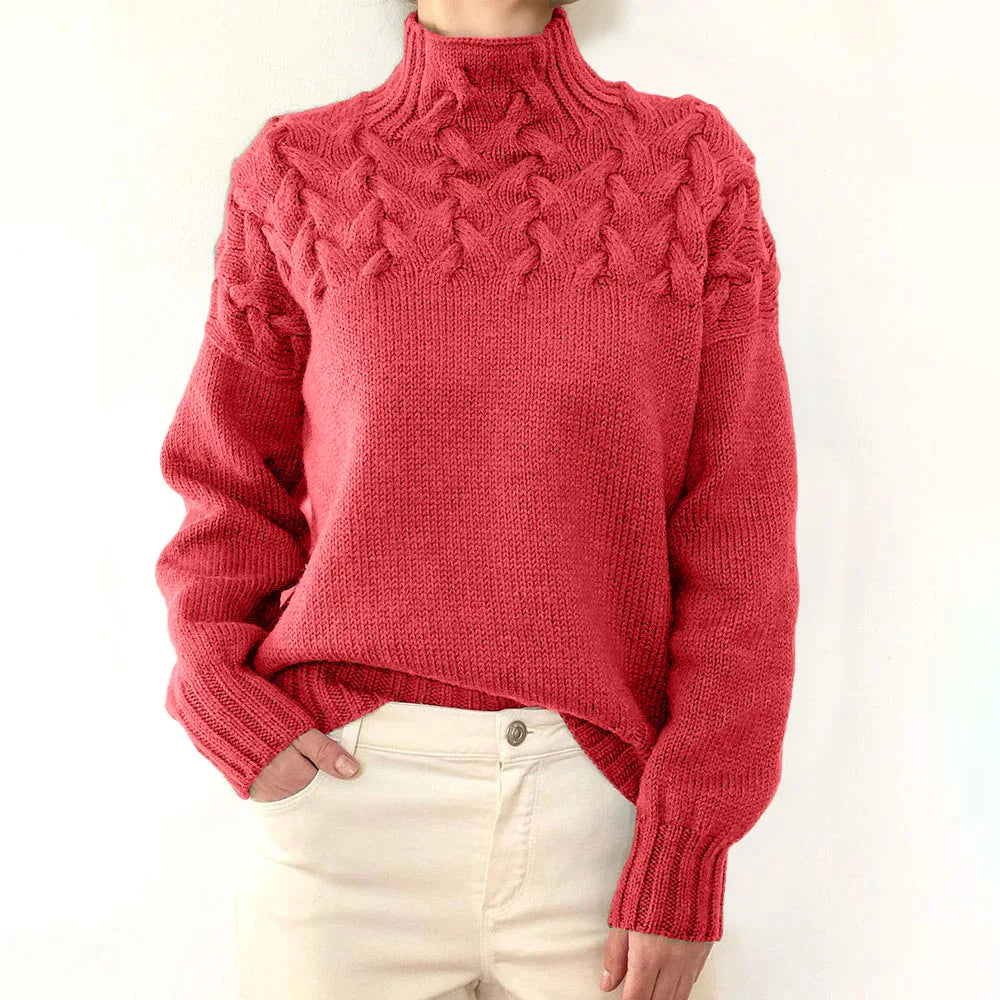 Jehanne™ - Pull Col Roulé Élégant