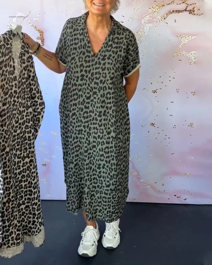Jaya™ - Robe Léopard Élégante