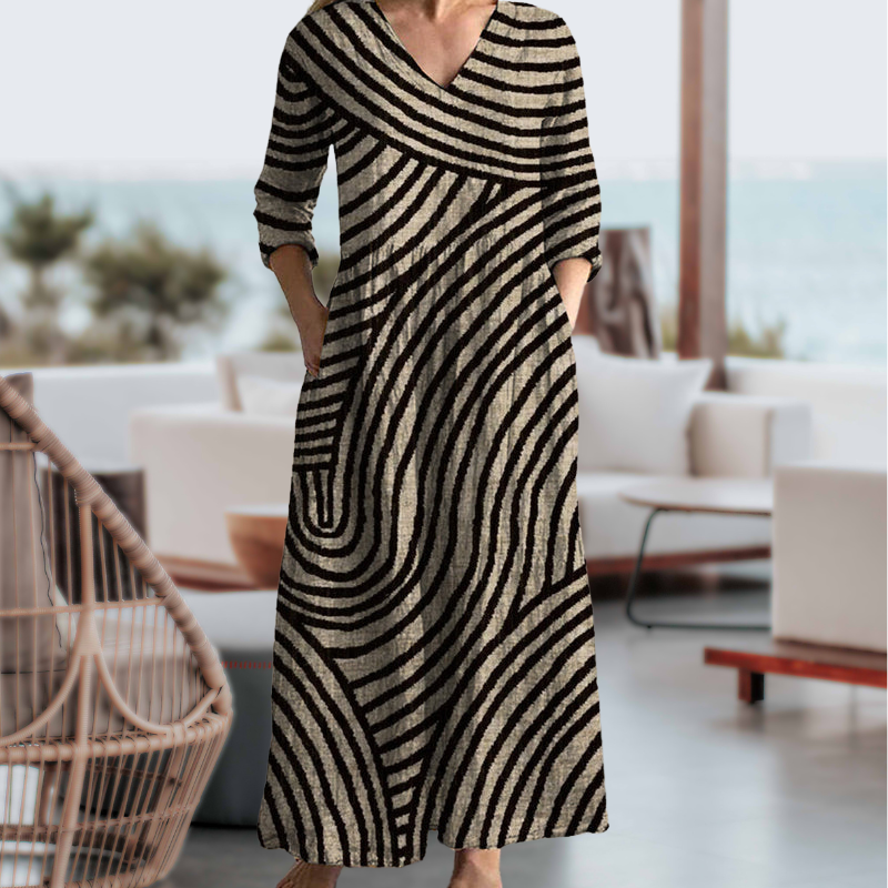 Arianna™ - Robe rayée élégante et pratique