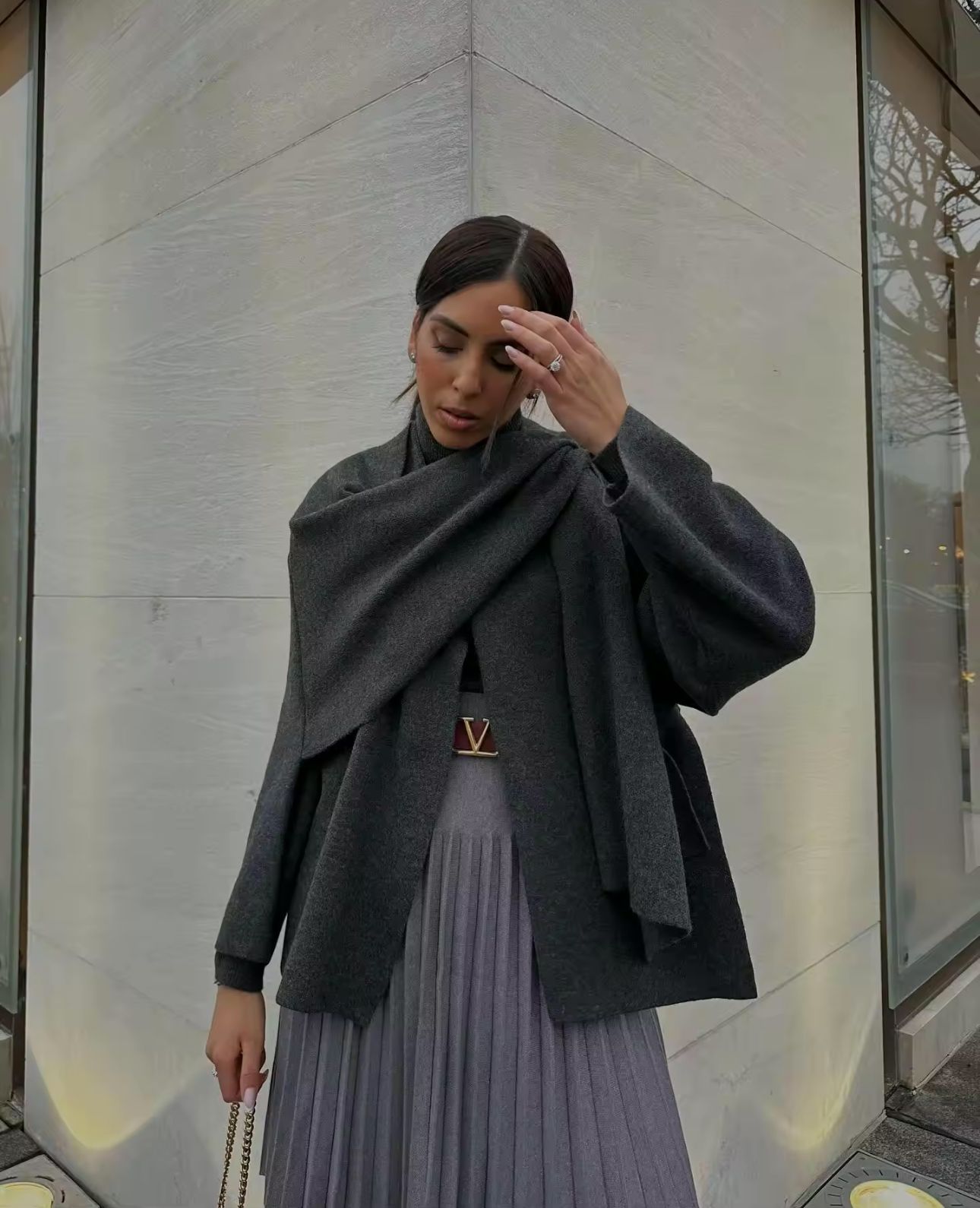 Lizzy™ - Elegante Cape d'hiver