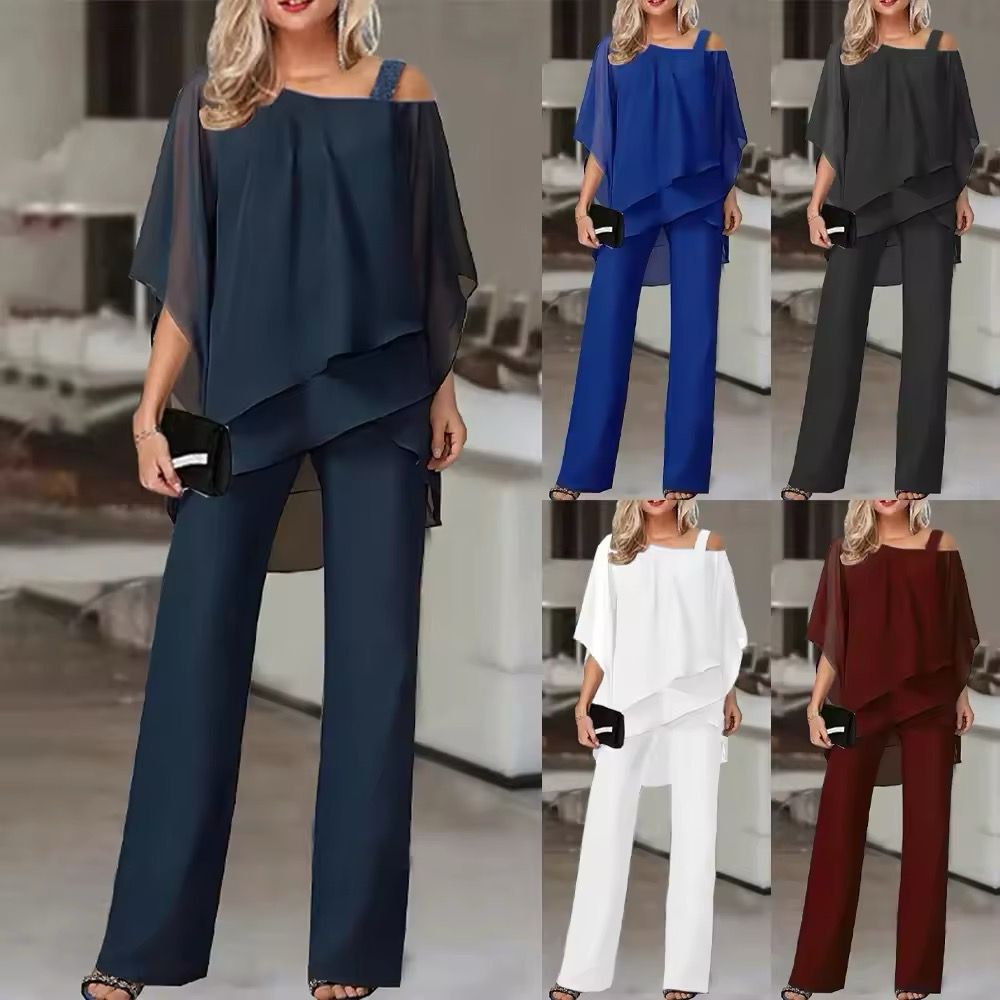 Roselina™ - Ensemble élégant deux pièces avec haut et pantalon