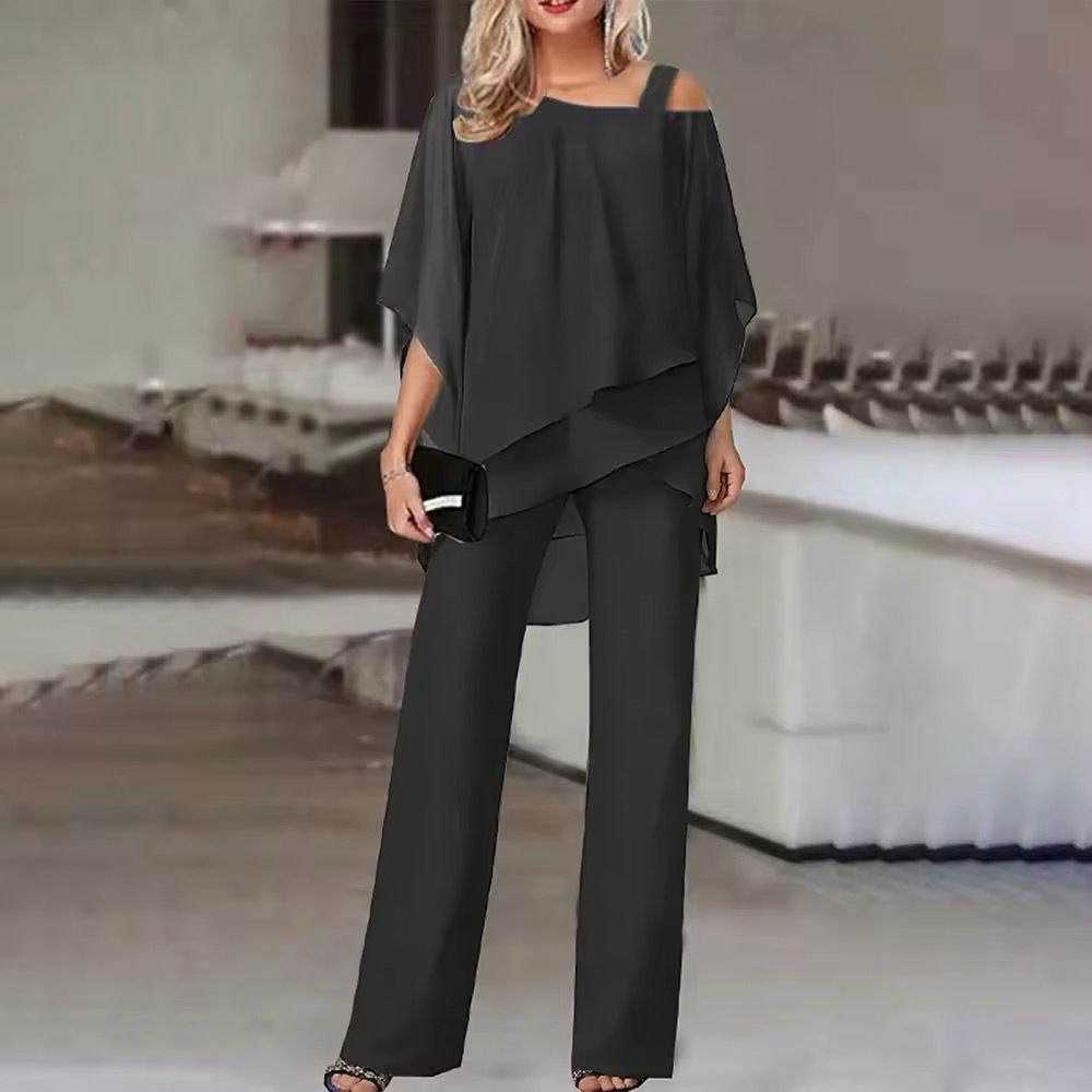 Roselina™ - Ensemble élégant deux pièces avec haut et pantalon
