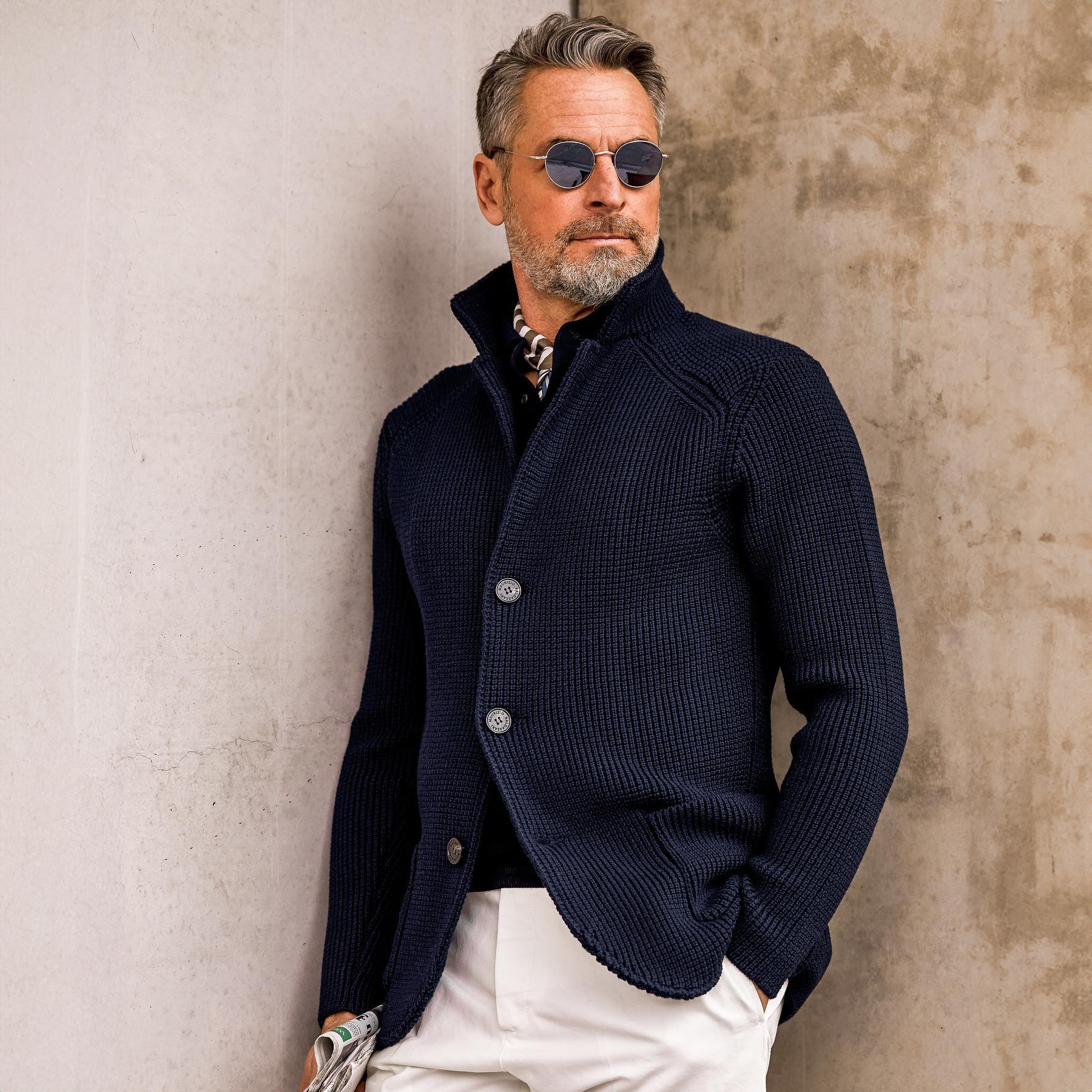 Arnaud™ - Cardigan Homme Style Rétro Militaire
