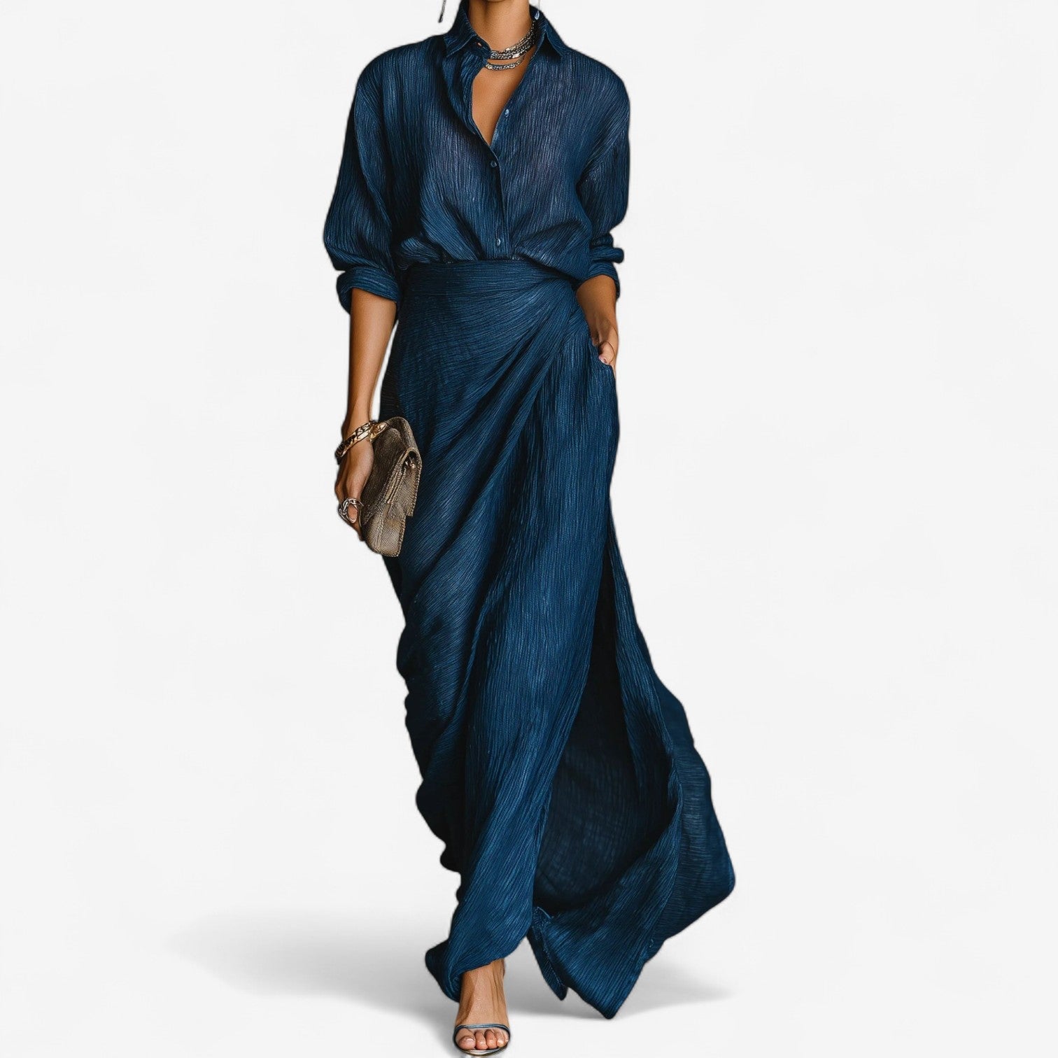 Tavianne™ - Robe Longue Maxi Océan
