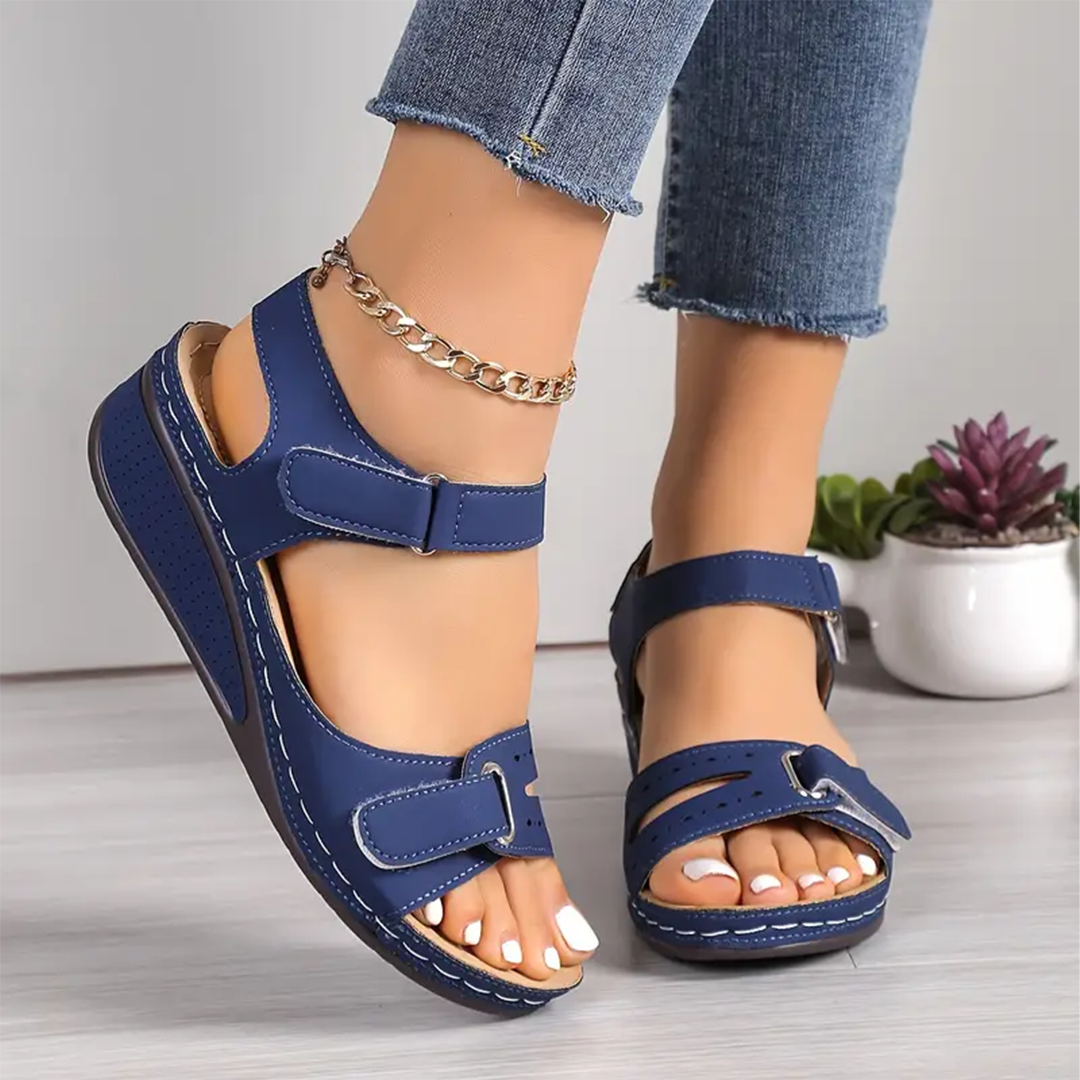 Nolwenn™ - Sandales Sport à Talon Compensé Confortables et Élégantes