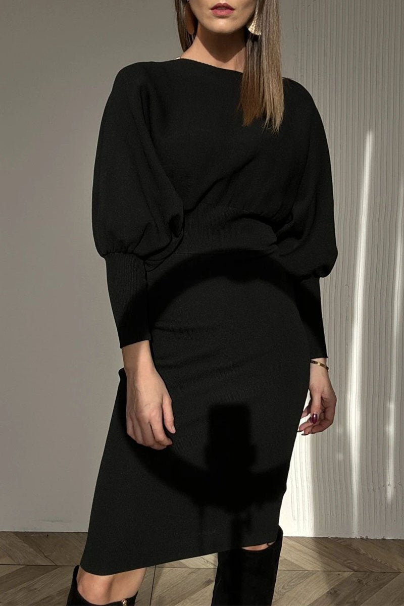 Norelle™ - Robe patchwork femme à manches longues et col rond
