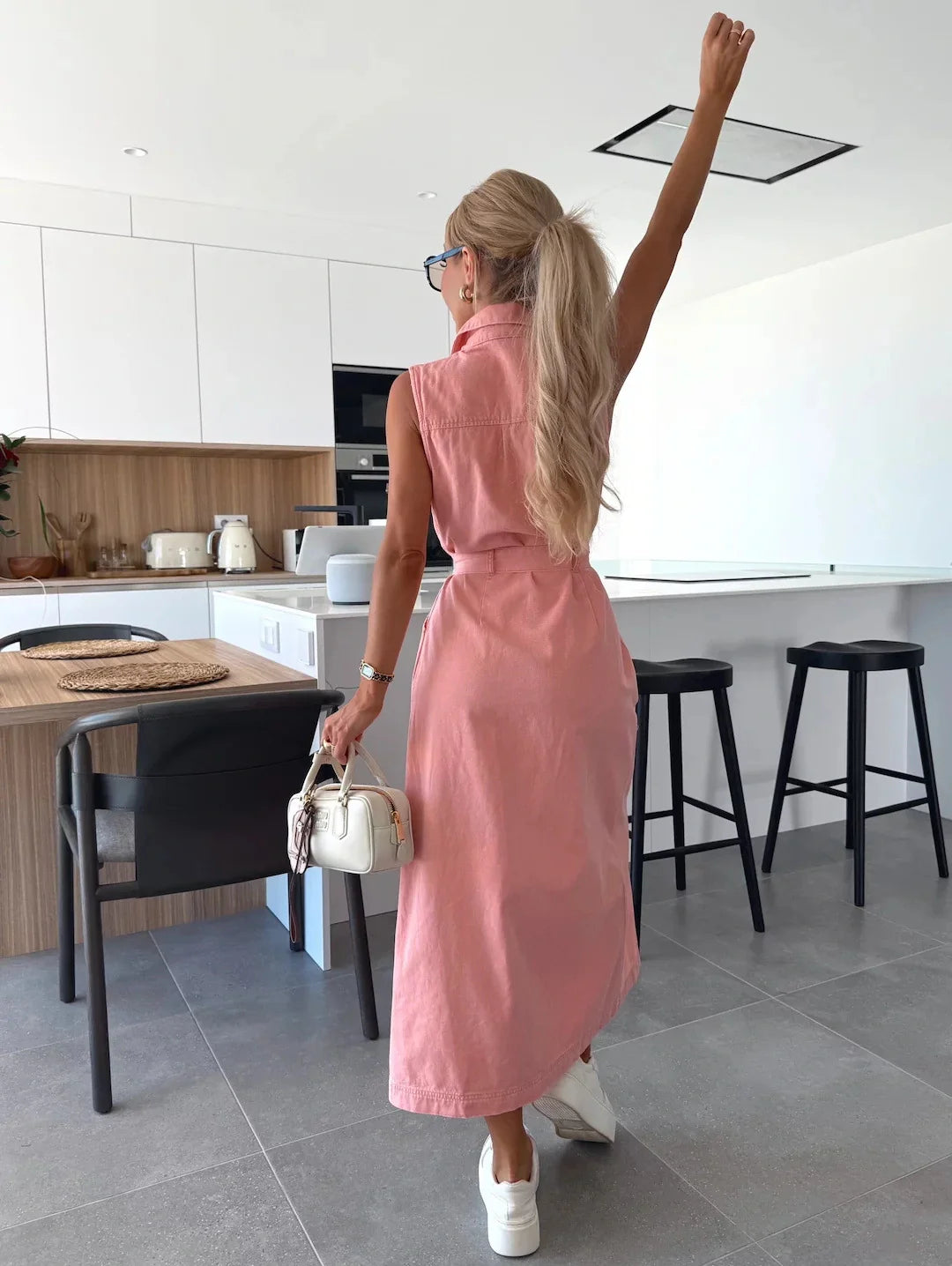 Diane™ - Robe Maxi en Denim