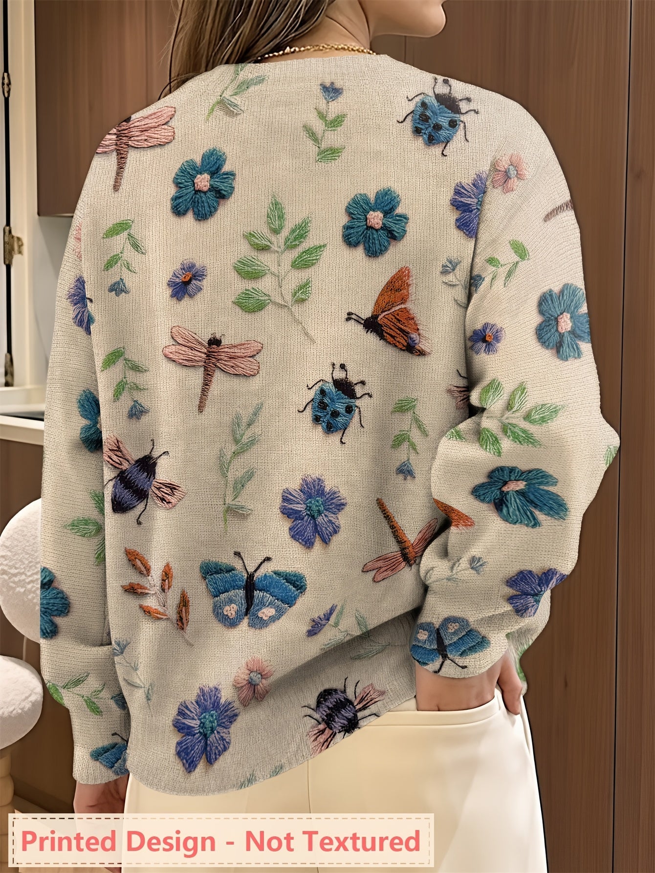 Fiorika™ - Pull Brodé Nature Élégante