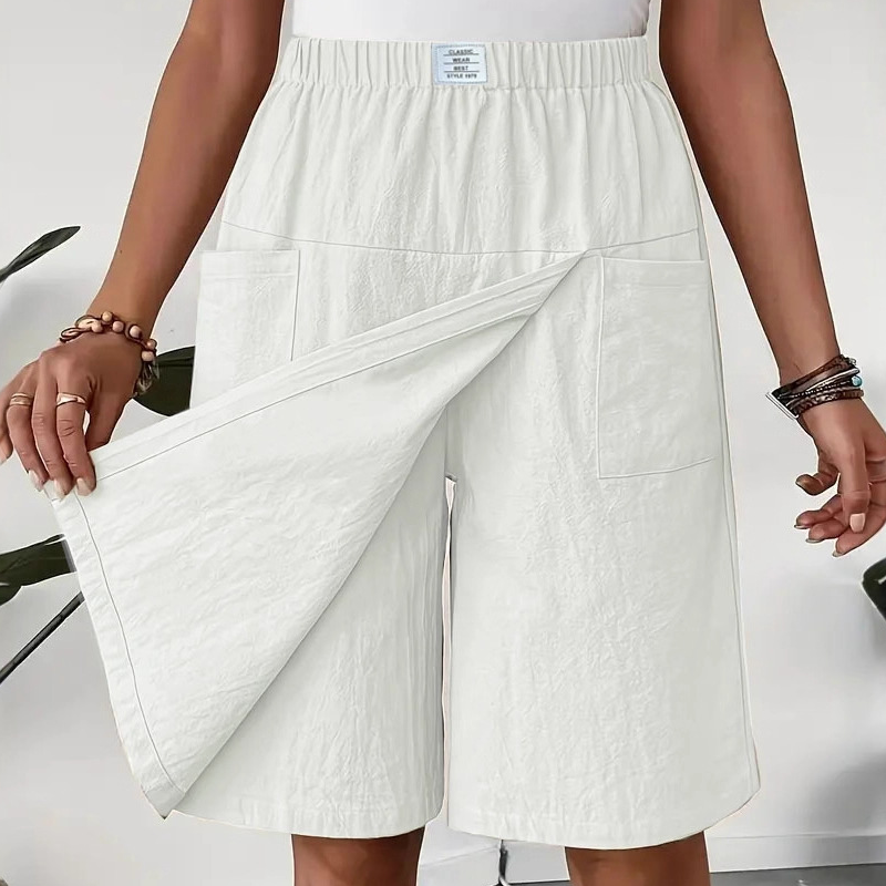 Mirevyn™ - Robe décontractée femme taille élastique short jupe asymétrique