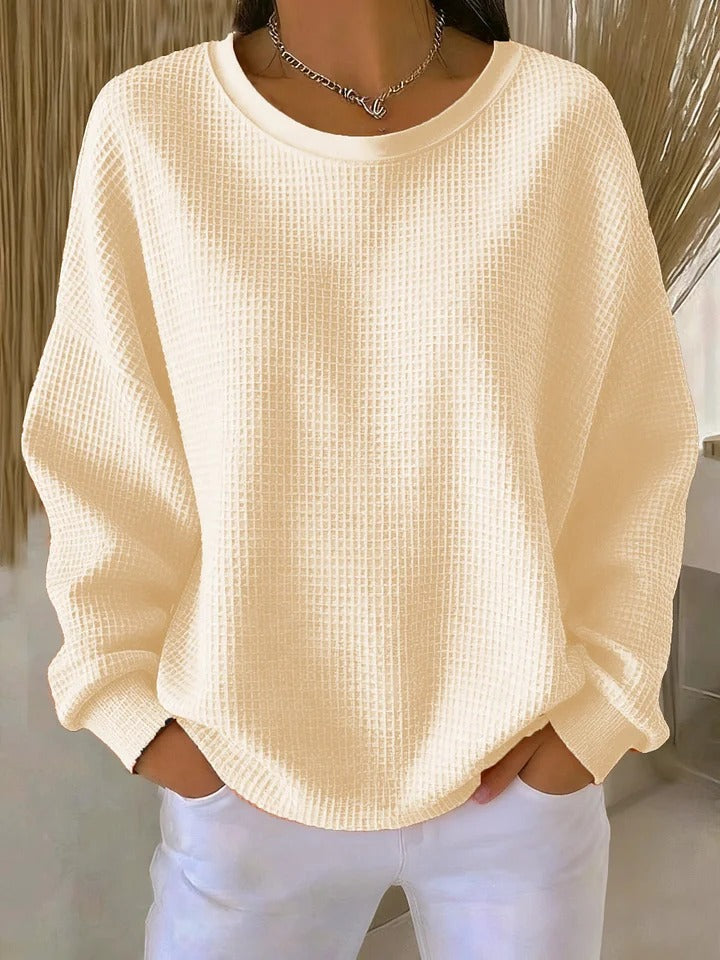 Rhosavienne – Pull Texturé Doux au Confort Enveloppant