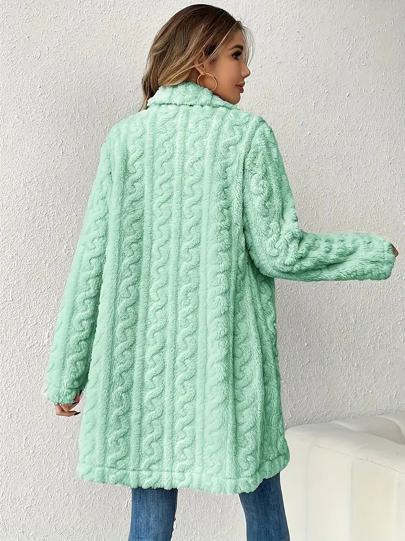 Léa™ - Manteau en fausse fourrure pour femme