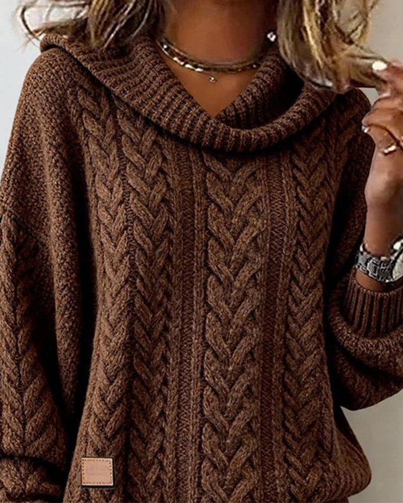 Jelyra™ - Pull en Tricot Torsadé au Charme Douillet