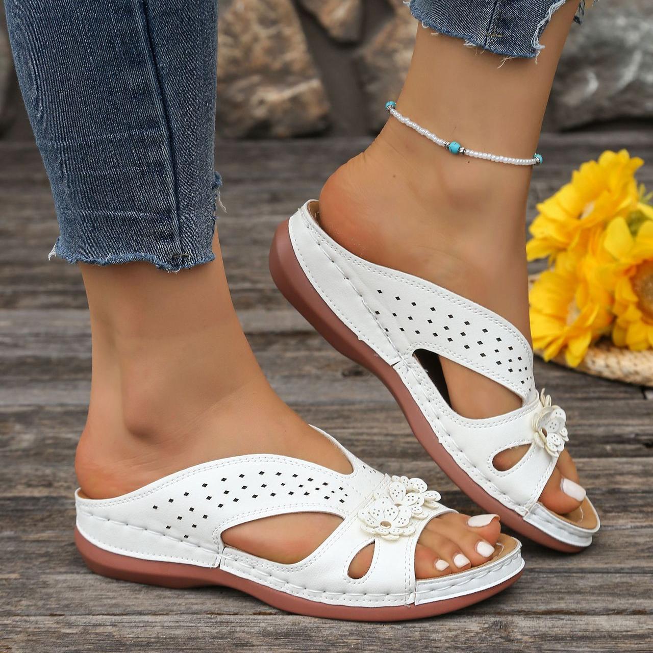 Norabel™ - Sandales avec talon orthopédique de confort – Stabilité, légèreté et posture naturelle
