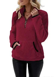 Bénédicte™ - Pull Sherpa Doux et Confortable