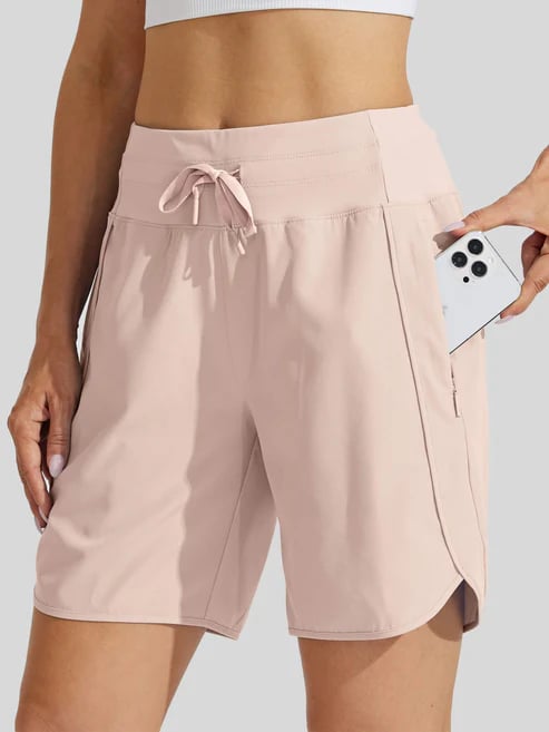 Tyrelle - Short de sport pour femmes avec taille haute et cordon de serrage