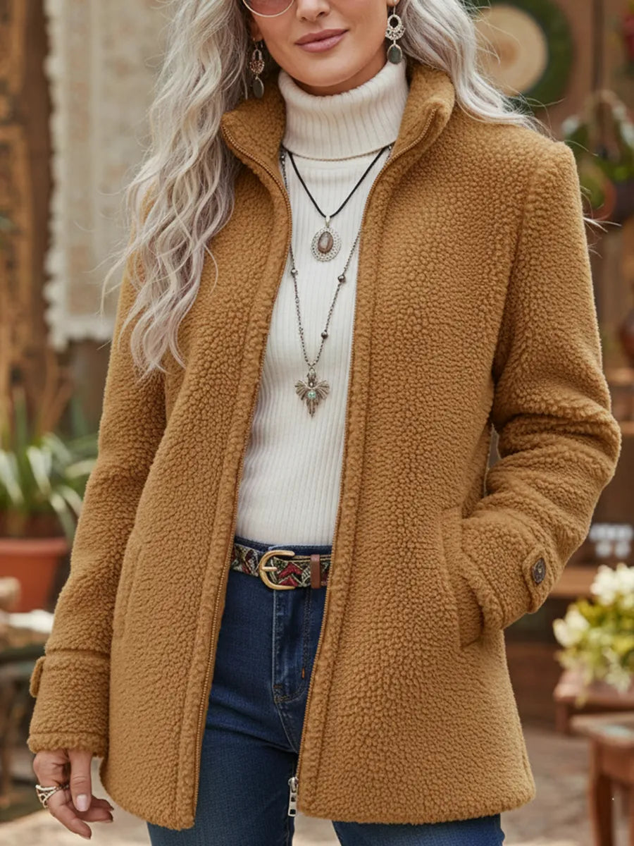 Lunirissa™ - Veste Zippée Douce et Décontractée pour Femme