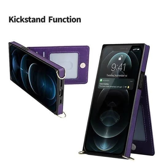 Angélique™ - Coque iPhone avec cordon et porte-cartes