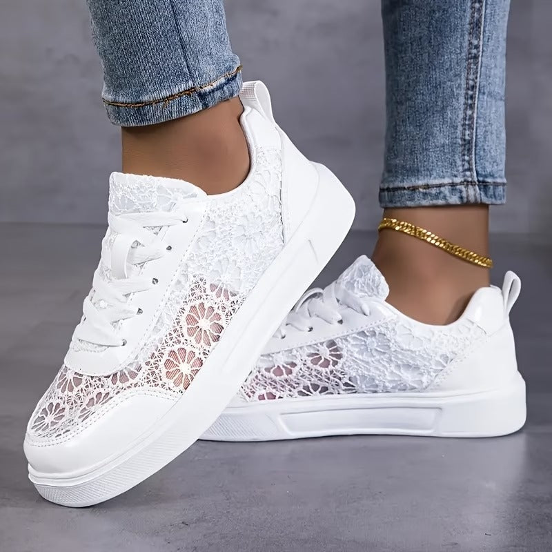 Jorexa™ - Baskets Femme Dentelle Respirante Style Casual Élégant