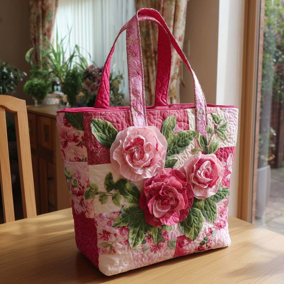 Gwenavella™ - Sac Artistique Avec Motif Floral 3D