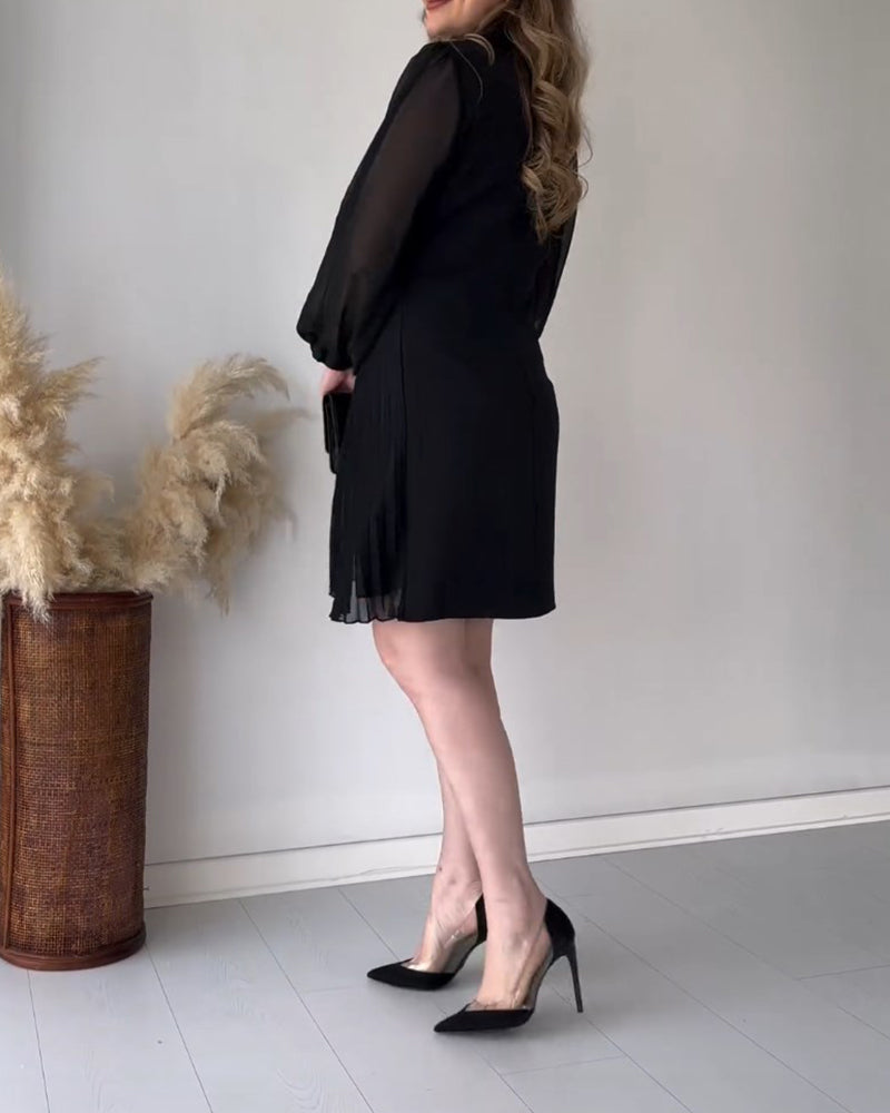 Noella™ - Robe festive avec boucle dorée
