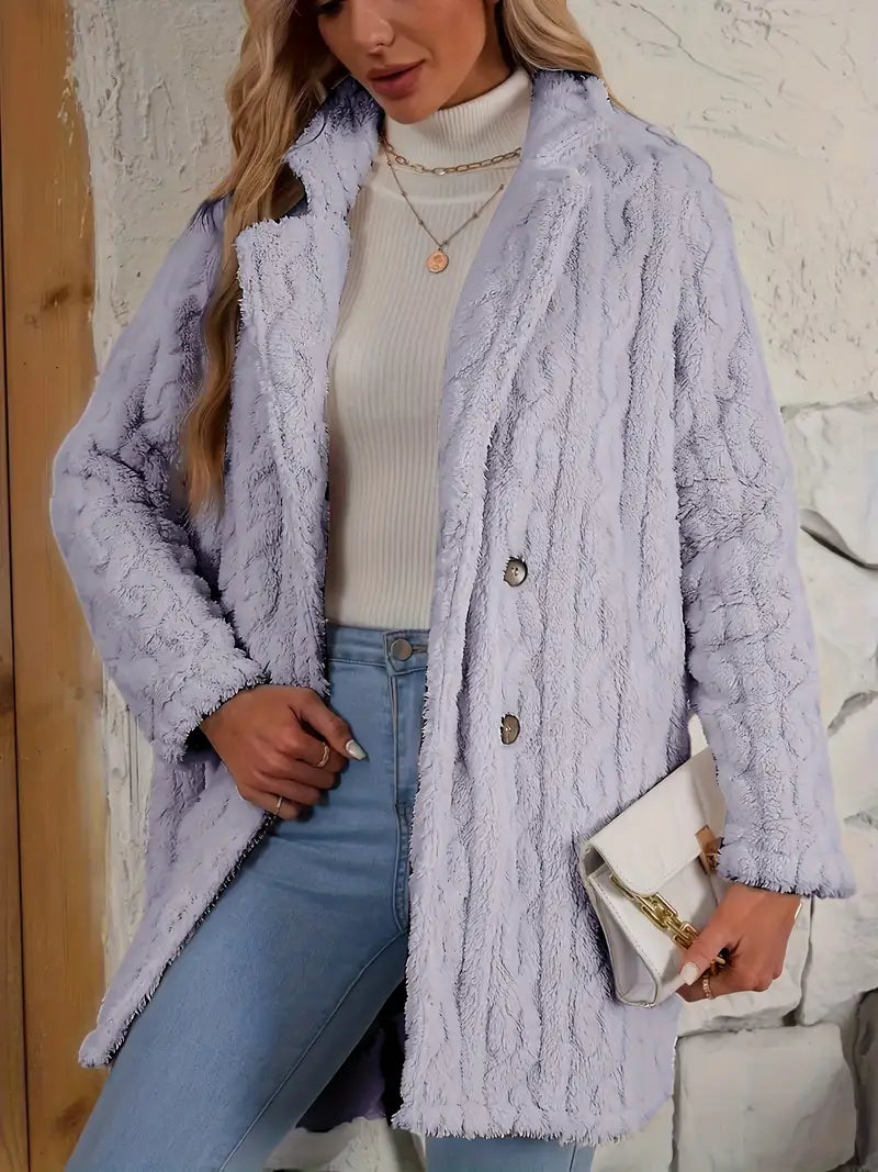 Léa™ - Manteau en fausse fourrure pour femme