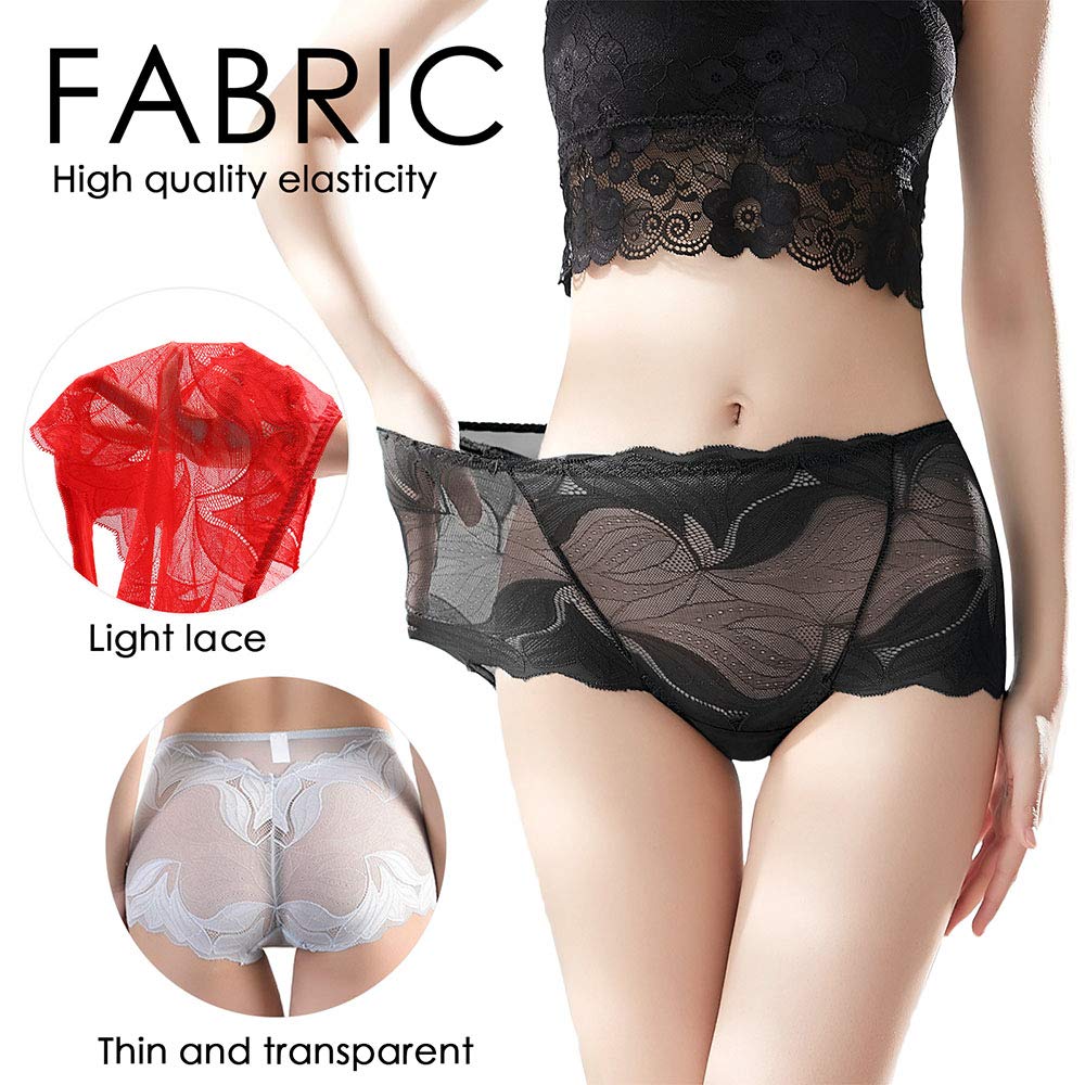 Emina™ - Paquet de sous-vêtements en dentelle de soie faits à la main pour femmes