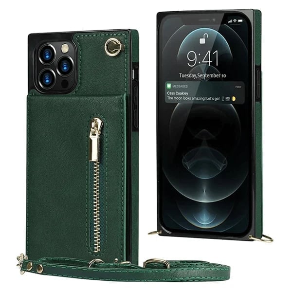 Angélique™ - Coque iPhone avec cordon et porte-cartes