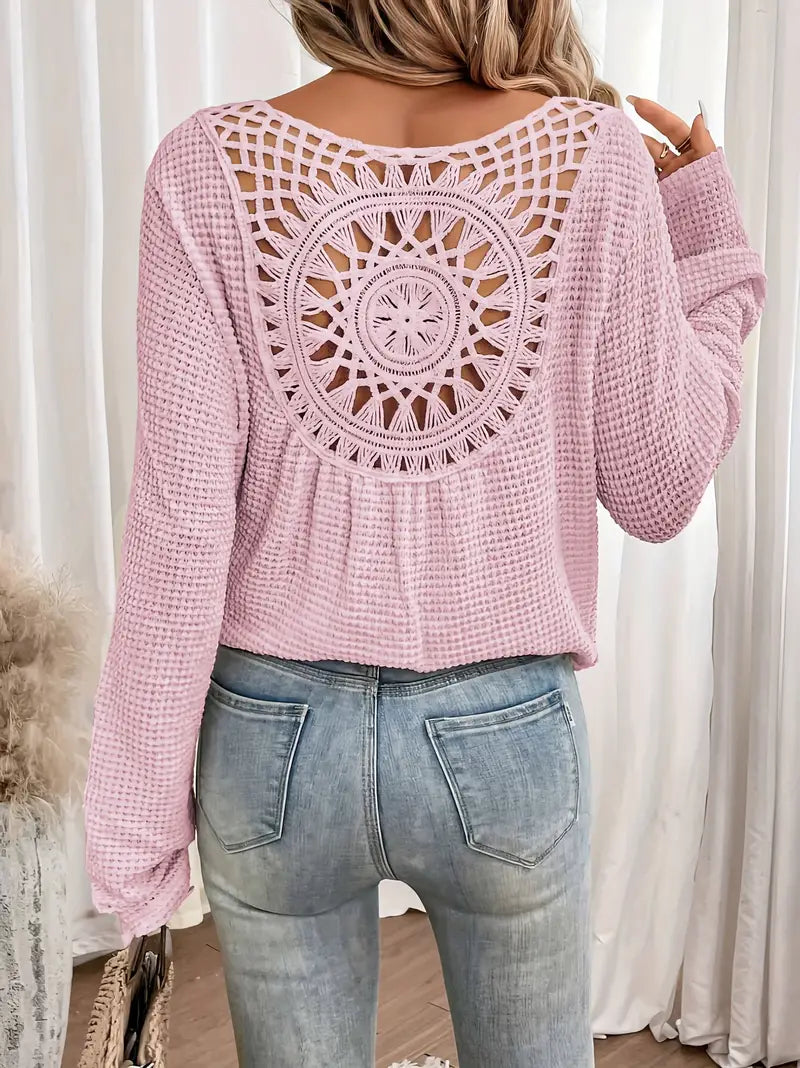 Belen™ - Blouse élégante de style Ibiza avec décolleté en V