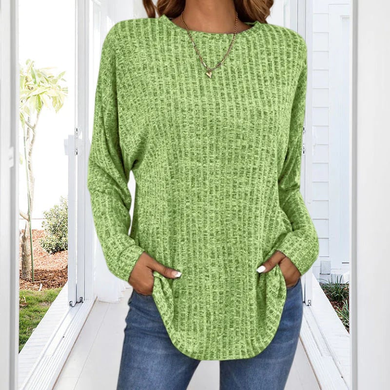 Jolene™ - Pull long à manches longues décontracté pour femme