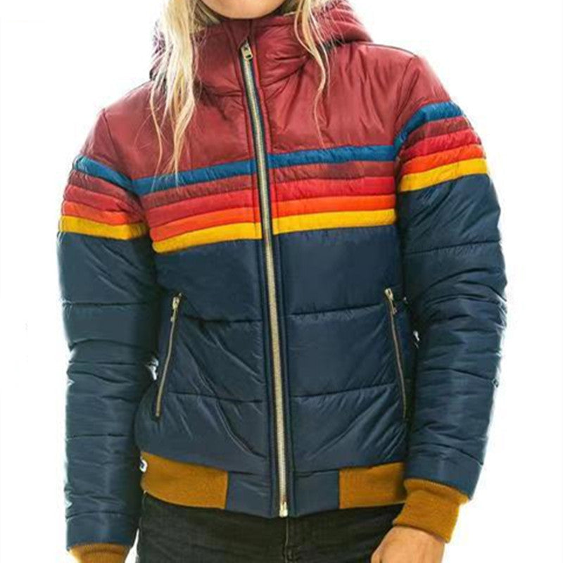 Monique™ - Doudoune Hiver Femme avec Capuche et Poches Oversize