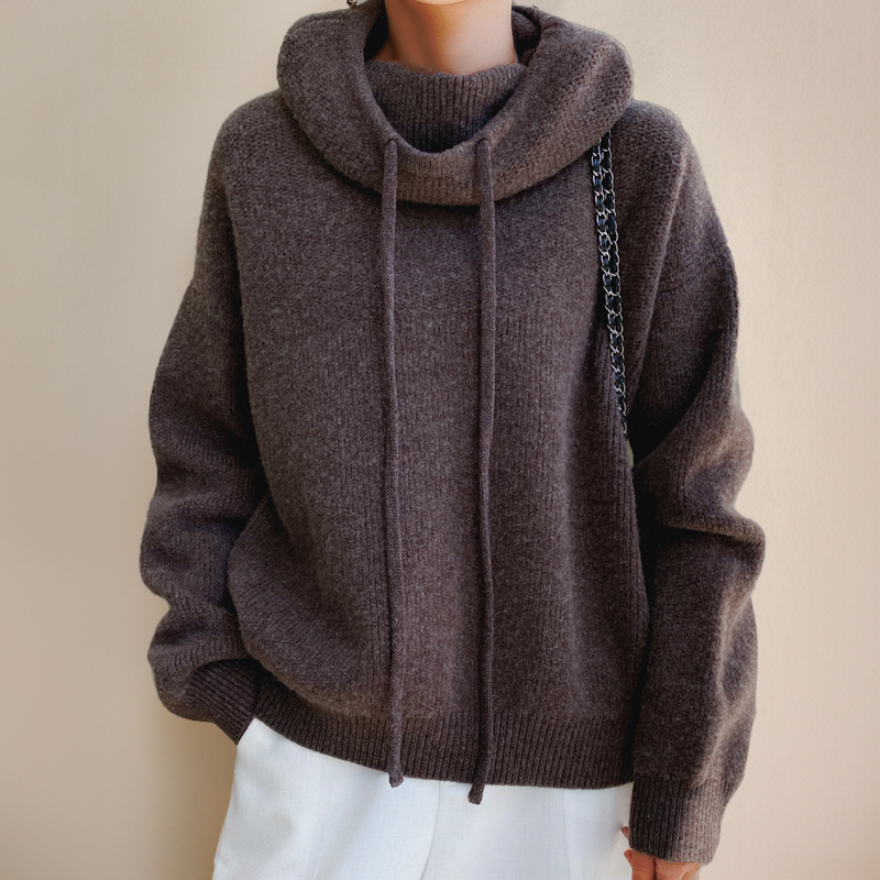 Aurore ™ - Pull à col roulé en laine mérinos