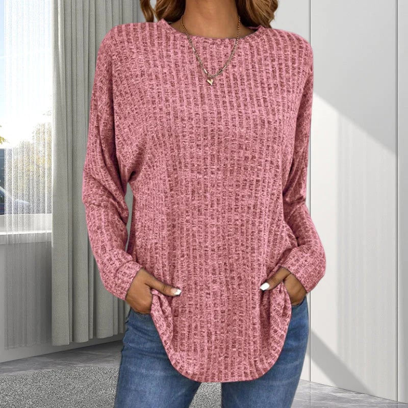 Jolene™ - Pull long à manches longues décontracté pour femme