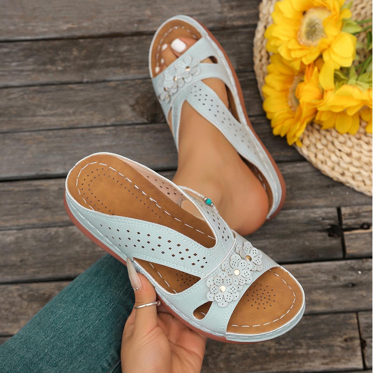 Norabel™ - Sandales avec talon orthopédique de confort – Stabilité, légèreté et posture naturelle
